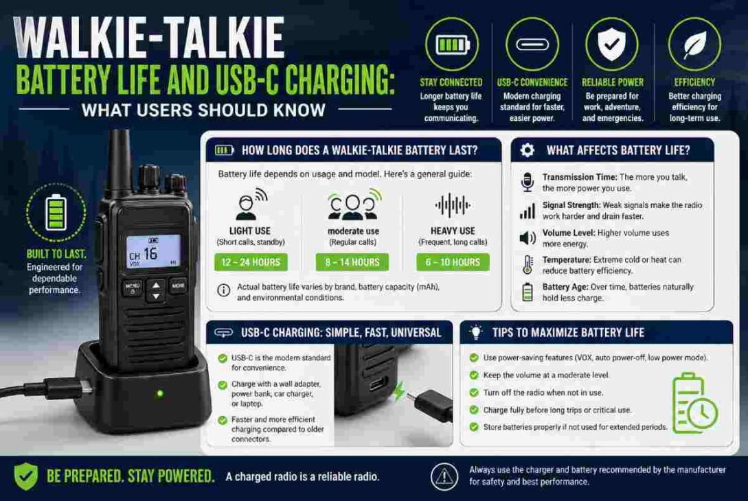 walkie-talkie battery life