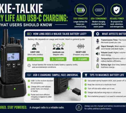 walkie-talkie battery life