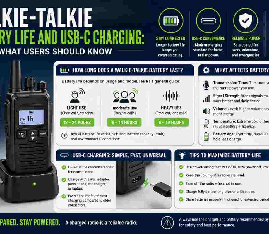 walkie-talkie battery life