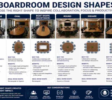 boardroom design shapes